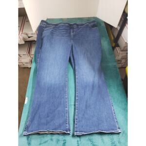 Torrid Jeans Size 5 X Womens Blue Stretch Pull On Pants Mid Rise Slim Bootcut